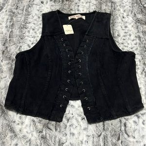 Free people Denim Vest. NWT never worn